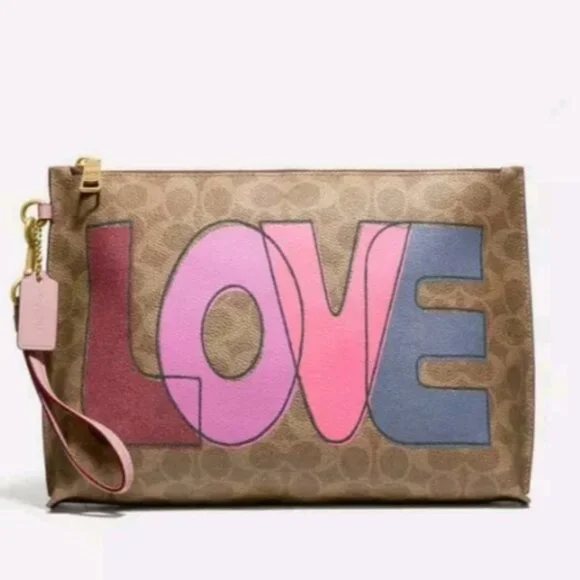 Coach Charlie Pouch In Signature Canvas - Picture 12 of 16